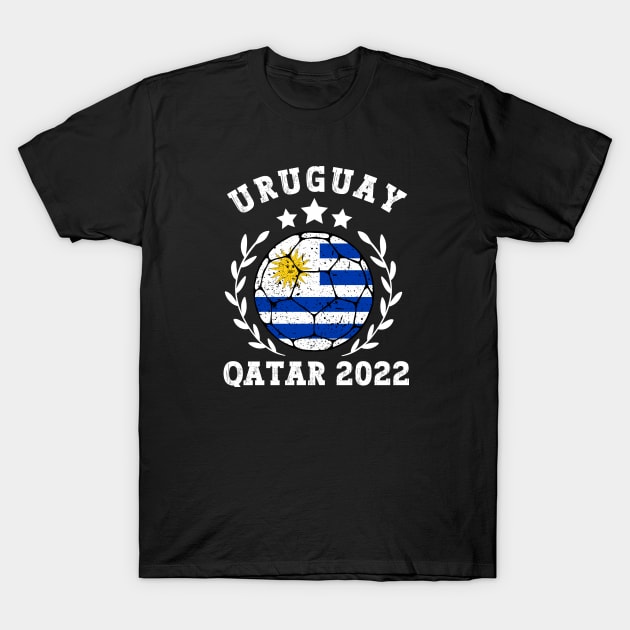 Uruguay Futbol T-Shirt by footballomatic